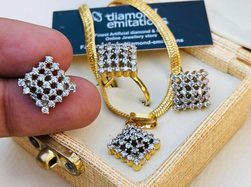 Diamond Cut Zircon Set