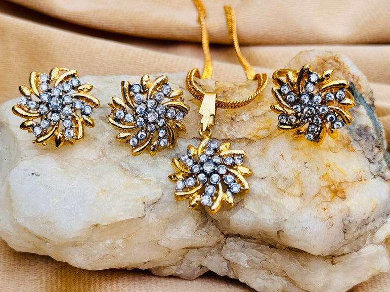 Diamond Cut Zircon Set