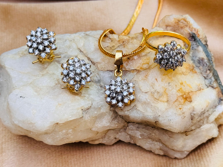 Diamond Cut Zircon Set