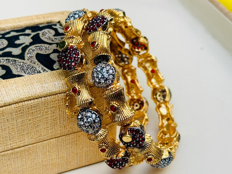 Designer Gold Plated Bangels