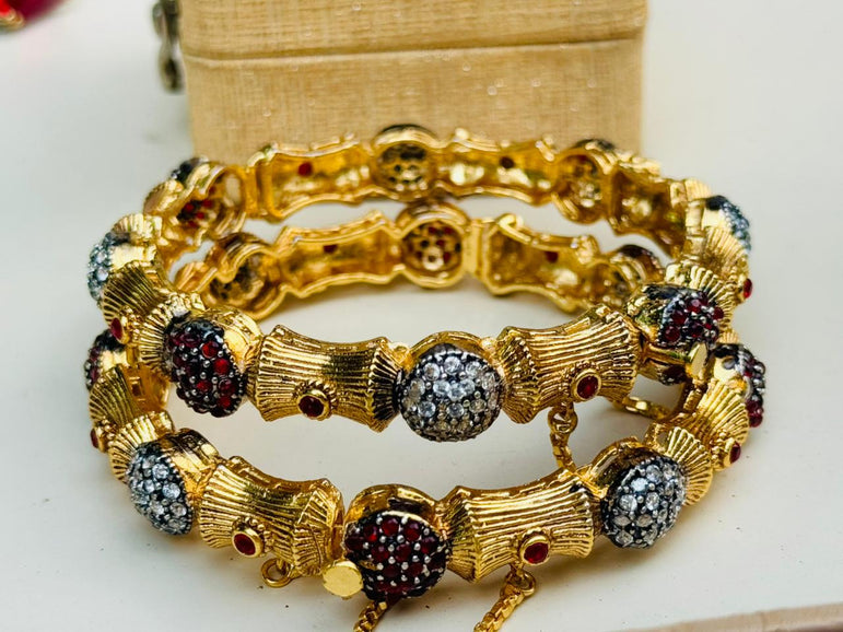 Designer Gold Plated Bangels
