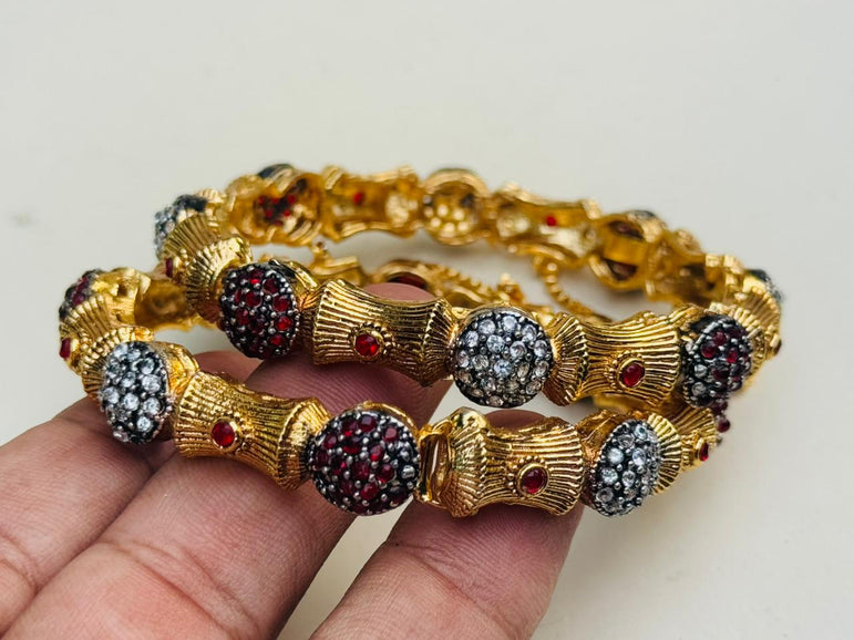 Designer Gold Plated Bangels