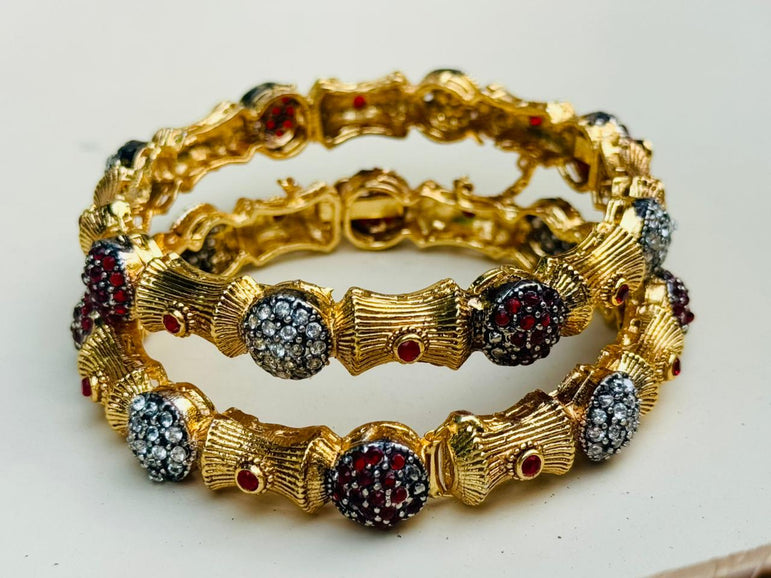 Designer Gold Plated Bangels