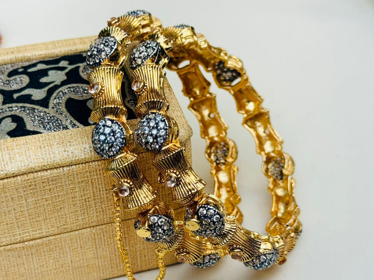 Designer Gold Plated Bangels