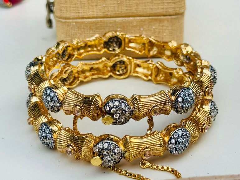 Designer Gold Plated Bangels