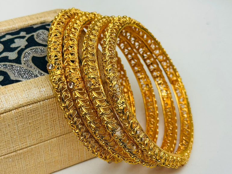 Designer Gold Plated Bangels