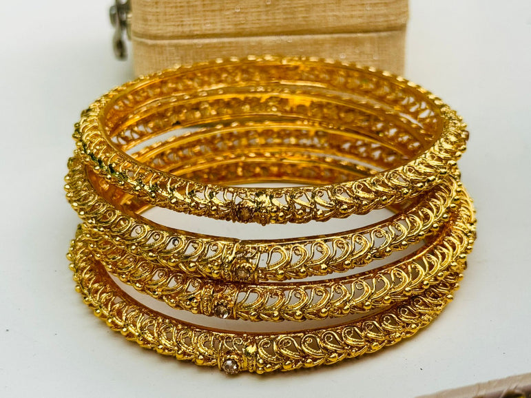 Designer Gold Plated Bangels