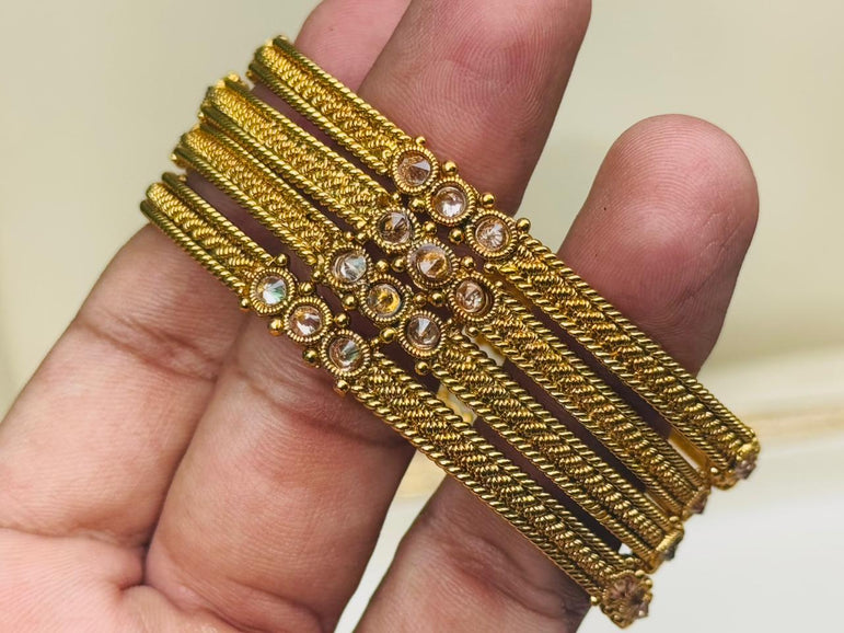 Designer Gold Plated Bangels