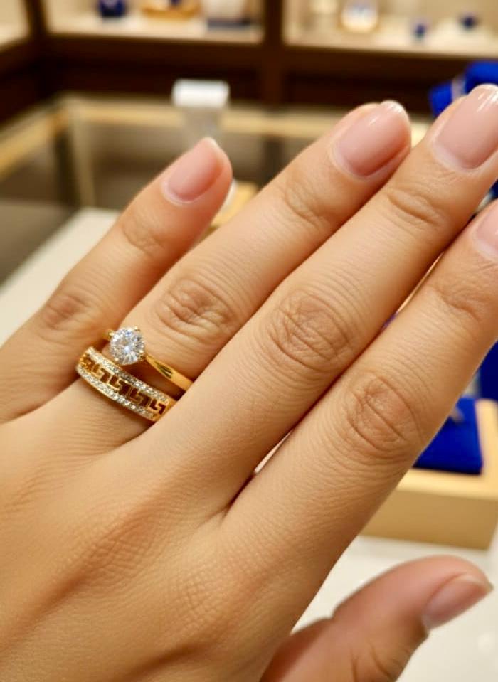 24k gold plated imported rings
