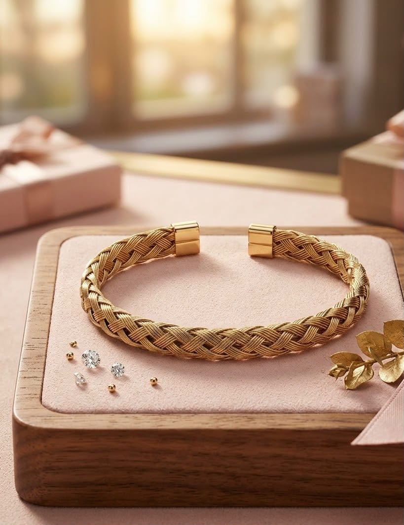 Gold plated imported stainless steel handcuff