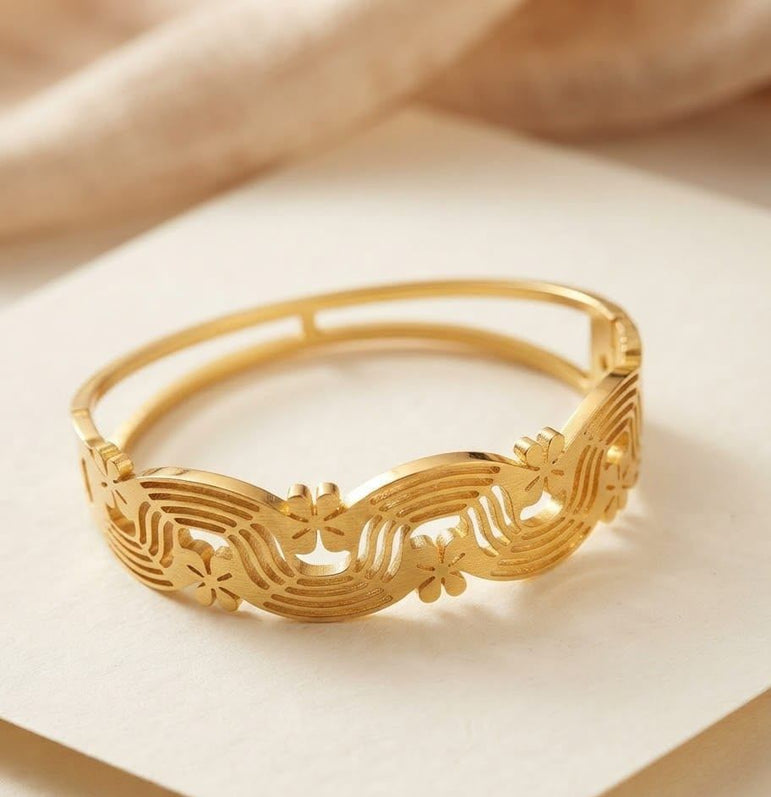 Gold plated imported stainless steel handcuff