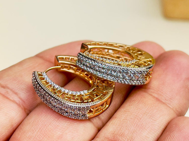 24k Goldplated Imported Branded Earhoops