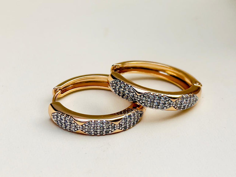 24k Goldplated Imported Branded Earhoops
