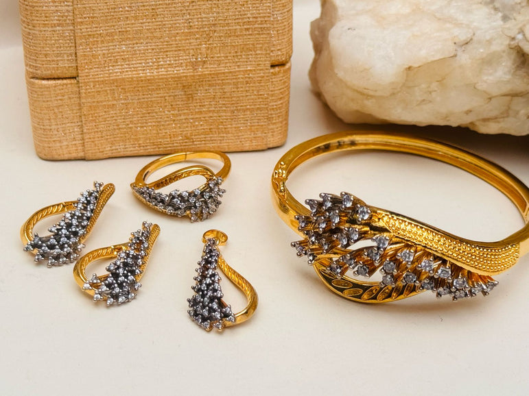 18k Goldplated With Real Zircon
