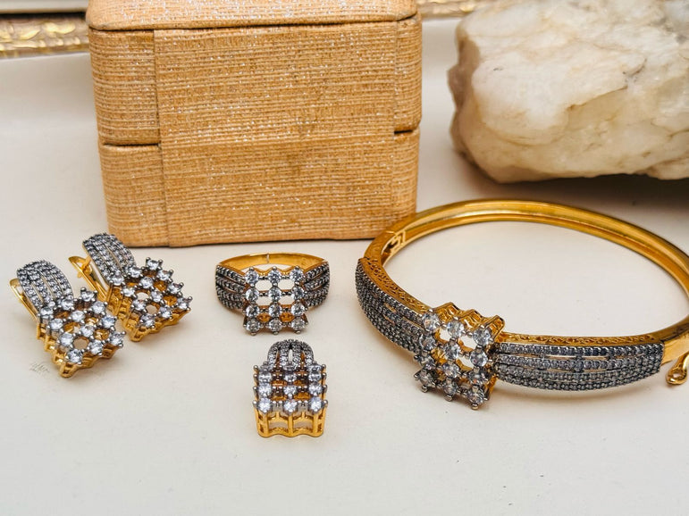 18k Goldplated With Real Zircon
