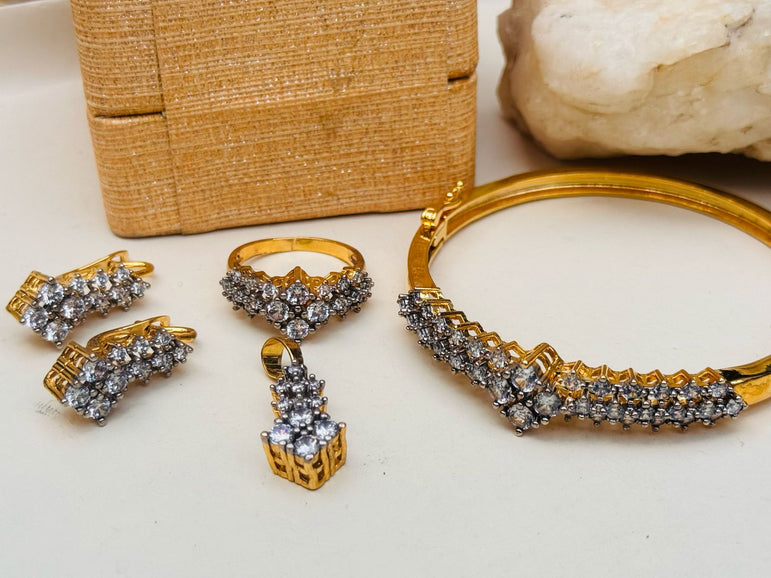 18k Goldplated With Real Zircon