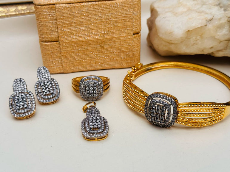 18k Goldplated With Real Zircon