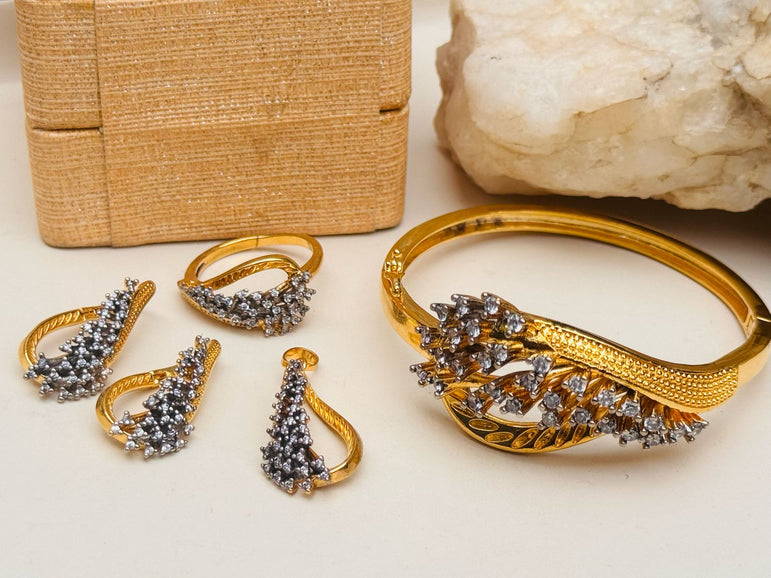 18k Goldplated With Real Zircon
