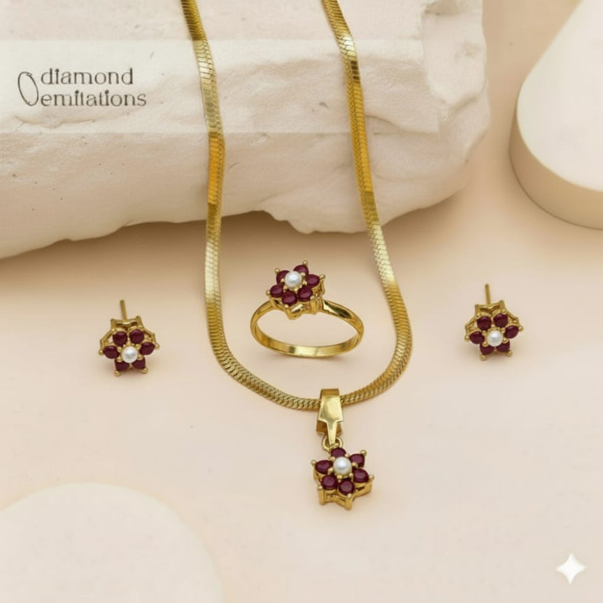 22k Goldplated Pendent Set