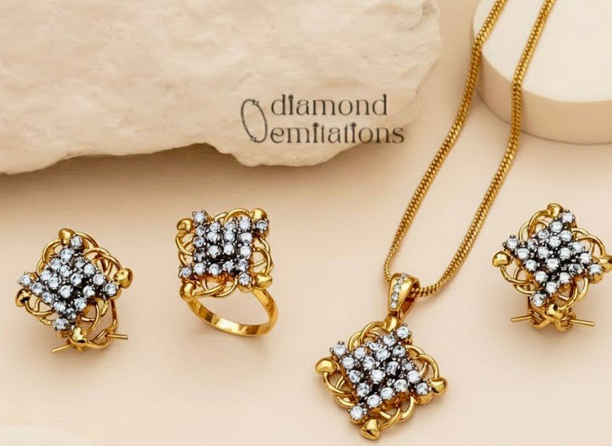 Goldplated Zircon Set