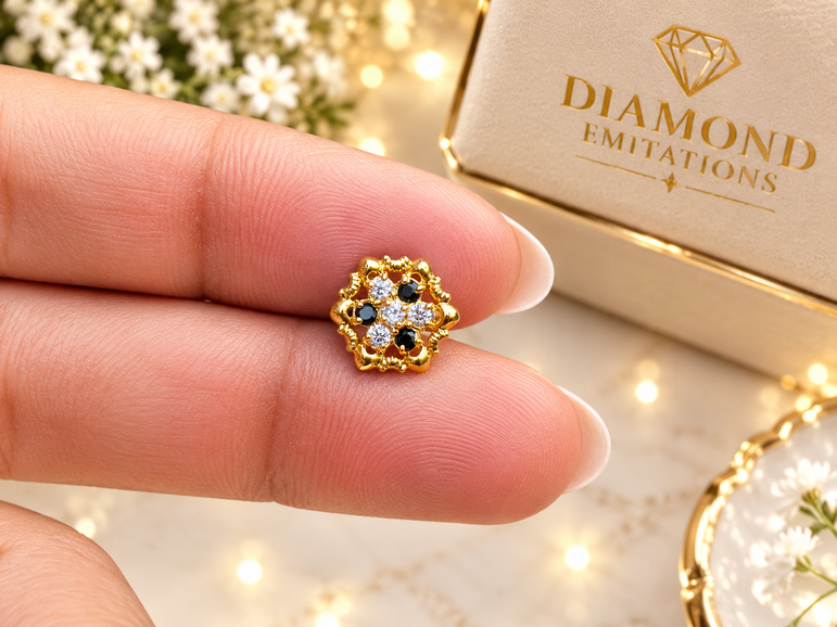 18 karat gold plated imported nosepin