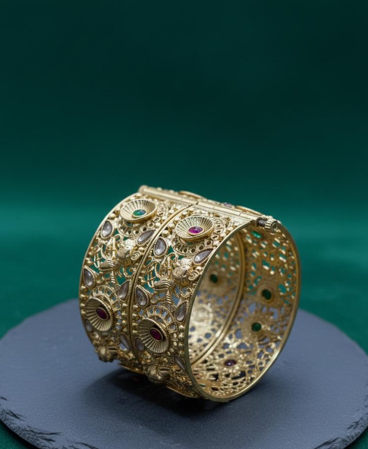 Goldplated Indian Rajwari Karaa
