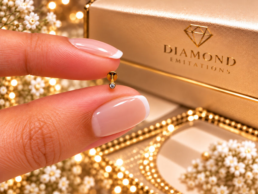 18 karat gold plated imported nosepin