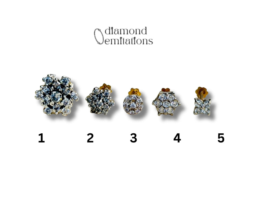 Diamond Cut Nosepins