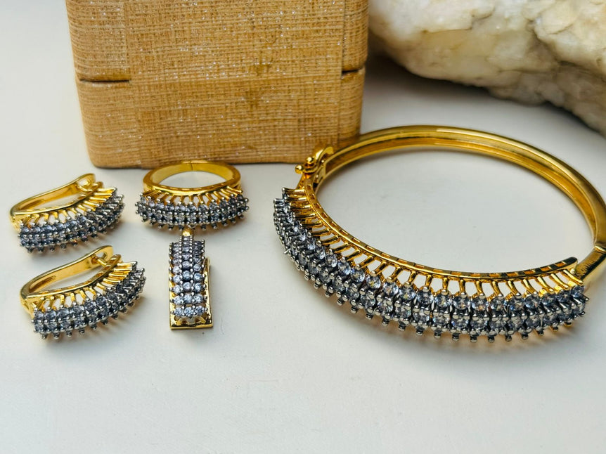 18k Goldplated With Real Zircons