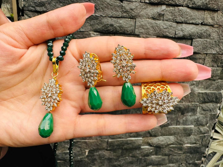 Diamond Cut Zircon Set