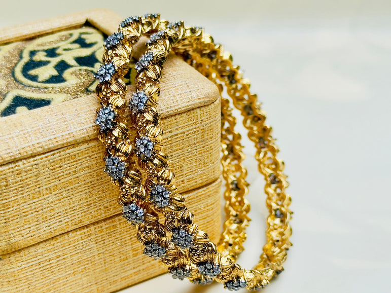 24k Goldplated Dimondcut Bangles