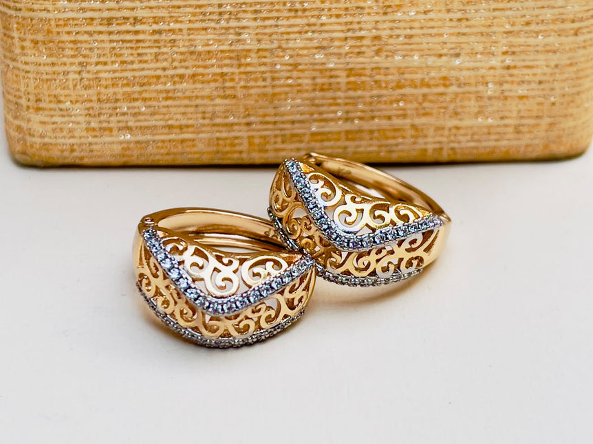 24k Goldplated Imported Branded Earhoops