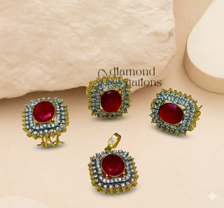 22k Goldplated Pendent Set