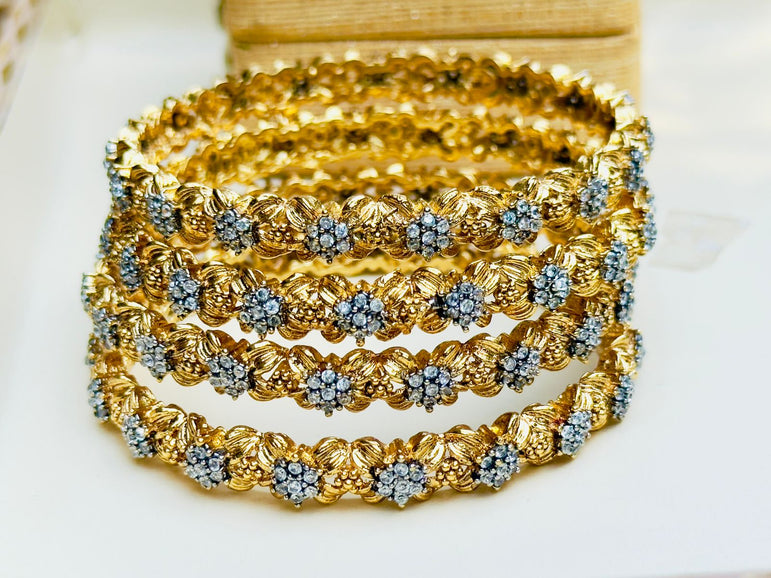 24k Goldplated Dimondcut Bangles