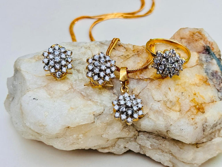 Diamond Cut Zircon Set