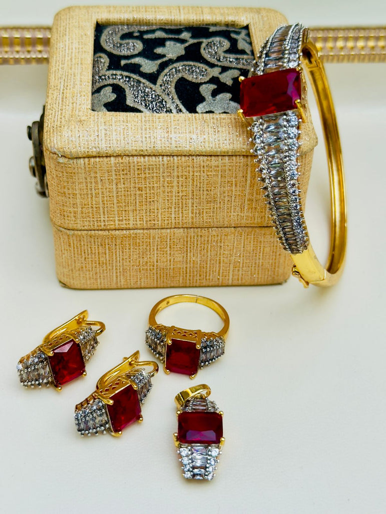 18k Goldplated With Real Zircon