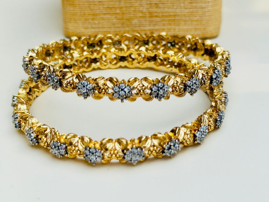 24k Goldplated Dimondcut Bangles