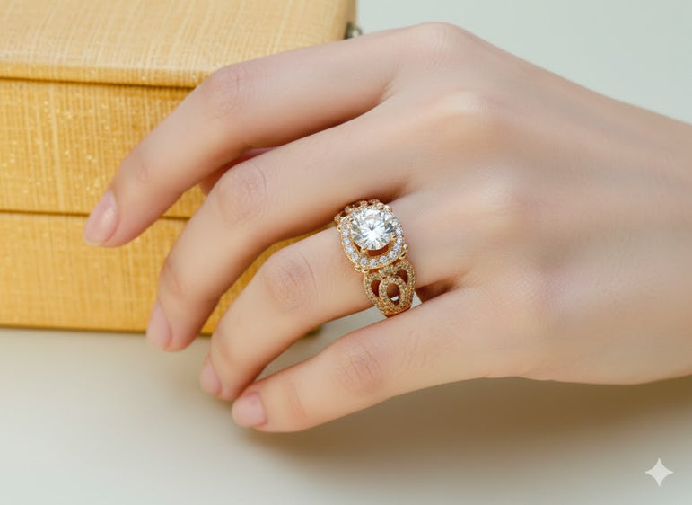 24k gold plated imported ring