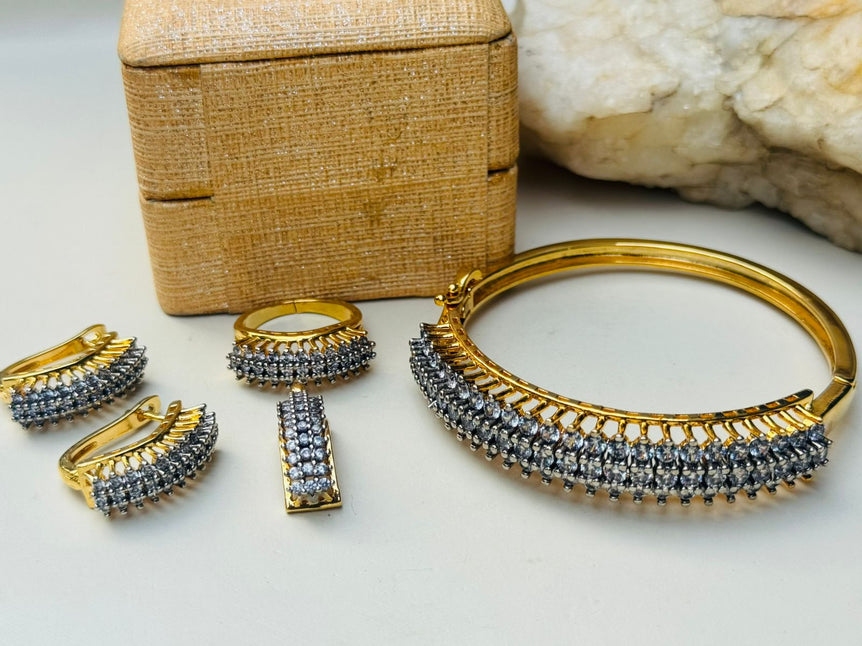 18k Goldplated With Real Zircons