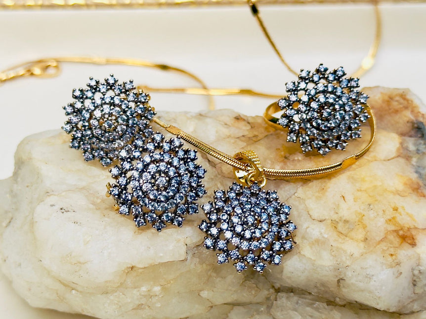 Diamond Cut Pendant Set