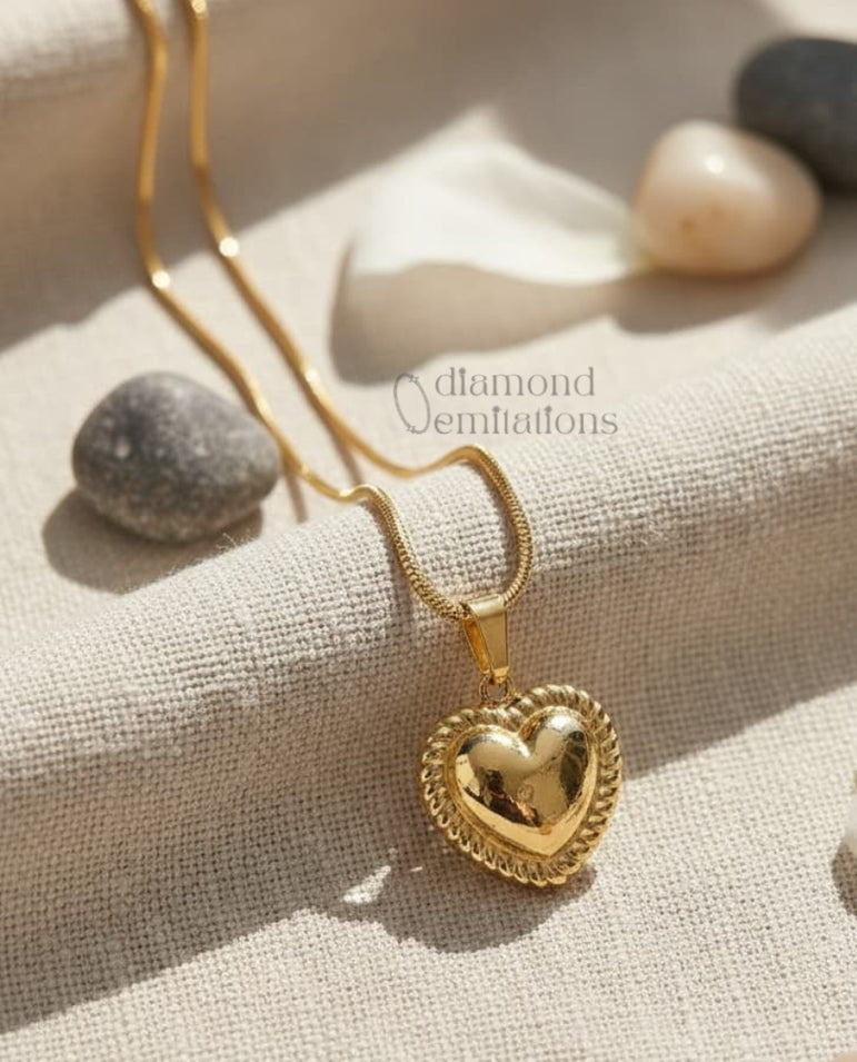 Goldplated Imported Chain and locket