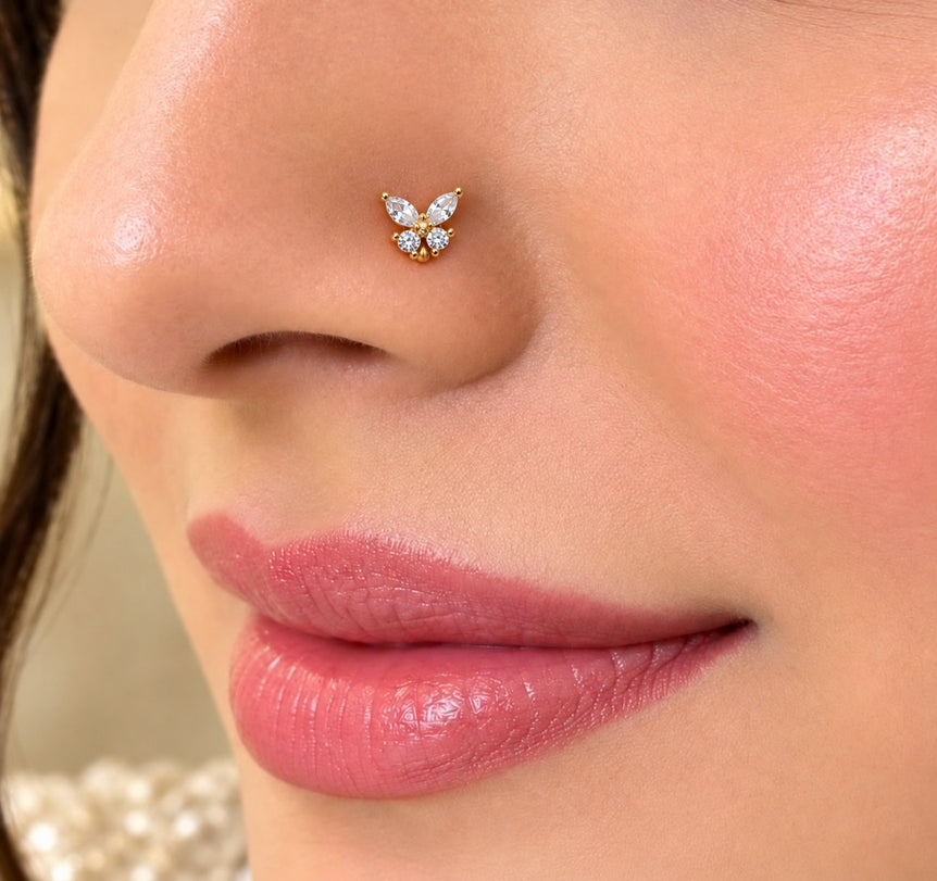 18 karat gold plated imported nosepin