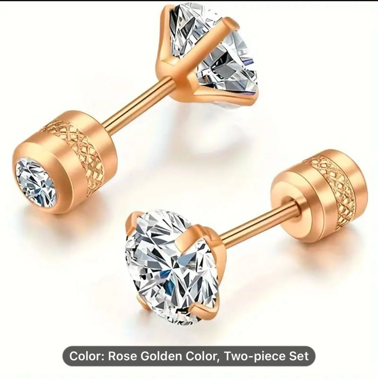 Zircon Earstuds