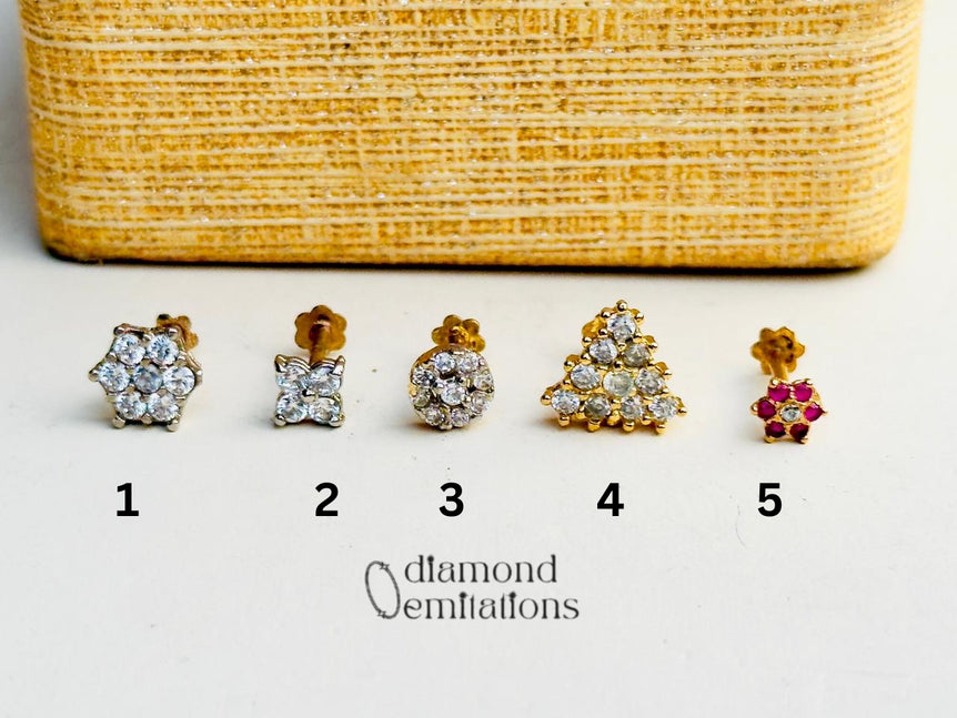 Diamond Cut Nosepins