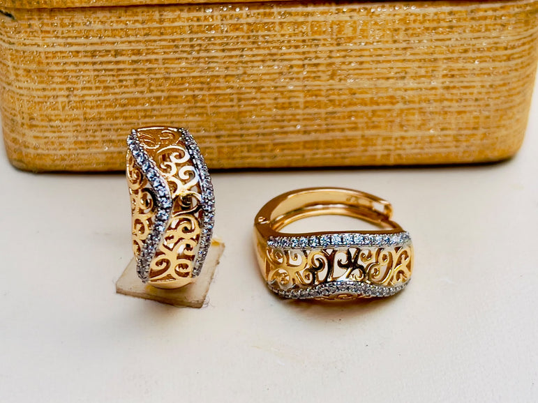 24k Goldplated Imported Branded Earhoops