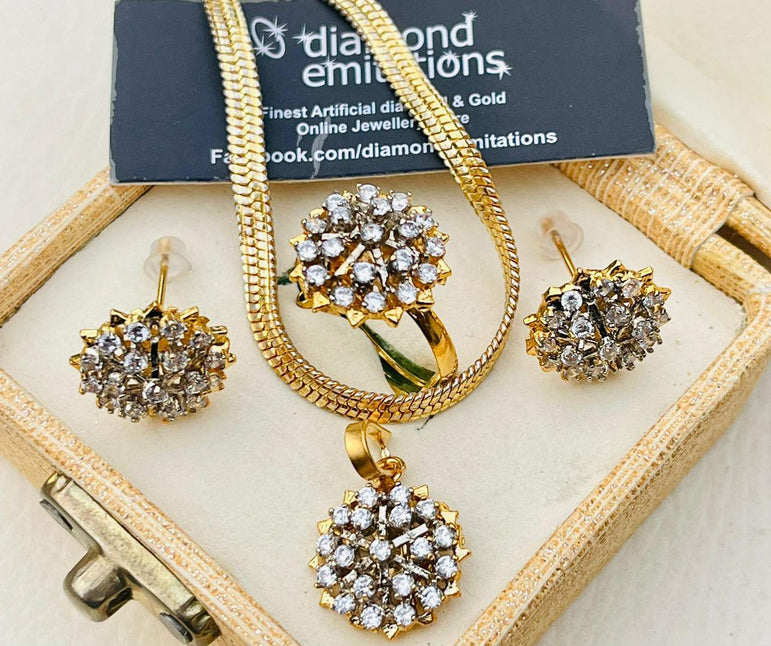 Diamond Cut Zircon Set