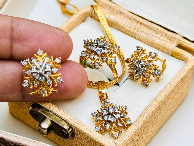 Diamond Cut Zircon Set