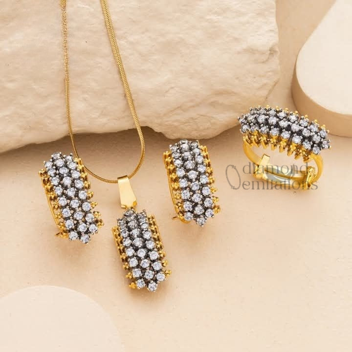 Goldplated Zircon Set