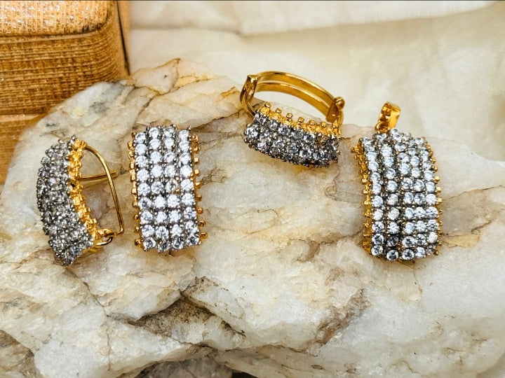 Goldplated Zircon Set