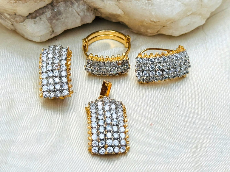 Goldplated Zircon Set